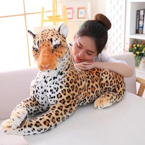 mzDxLy Lebensechter Tiger und Leopard Plüschtiere Weichtier Tiger Jaguar Puppe für Kinder Geburtstagsgeschenk 30cm 1 von mzDxLy