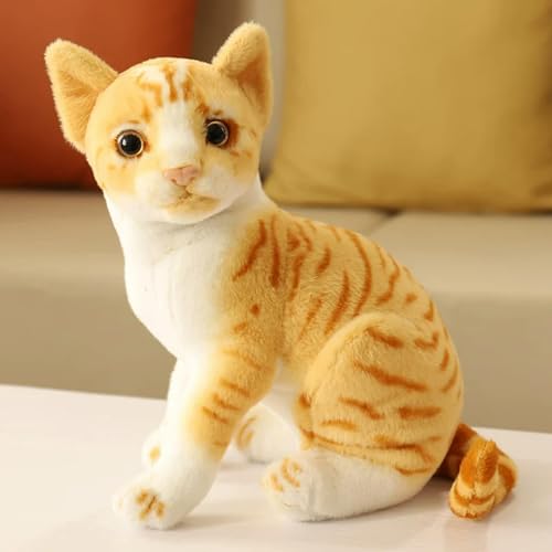 mzDxLy Neue lebensechte Siamkatze Plüschtier Katze Niedliche Plüsch Katze Puppe Kinder Haustier Spielzeug Home Decor Geschenk Geburtstagsgeschenk 20cm 1 von mzDxLy