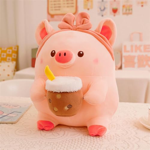 mzDxLy Neue süße Milch Tee Schwein Puppe Plüsch Spielzeug Kinder Schwein Puppe Kissen Geschenk Ragdoll Geburtstagsgeschenk 55cm 1 von mzDxLy