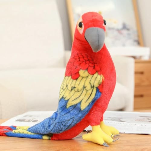 mzDxLy Niedliche Papagei Plüsch Plüsch Lebensechte Vogel Puppe Spielzeug Foto Requisiten Home Decor Kinder Geburtstag 26cm 6 von mzDxLy