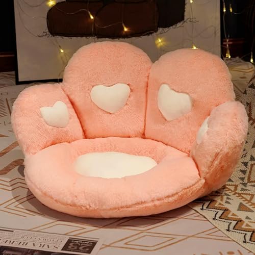 mzDxLy Niedliche weiche Katzenpfote Kissen Tier Sitz Kissen Plüsch Sofa Innenboden Home Stuhl Dekor Mädchen Winter Geschenk Geburtstag 60cm 4 von mzDxLy