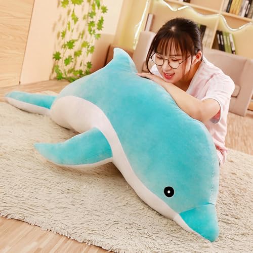 mzDxLy Ozean Plüschtier Delfin große Puppe Puppe Kissen Kinder Geburtstagsgeschenk 120CM 1 von mzDxLy