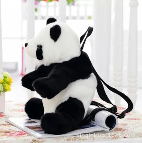 mzDxLy Panda Schultasche, Freund Rucksack, Tiertasche, Plüsch Panda Rucksack, Kinder Geburtstagsgeschenk, 30cm 1 von mzDxLy