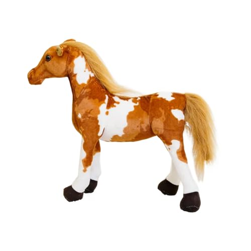 mzDxLy Pferd Plüsch Tier Plüsch Puppe hochwertiges Spielzeug für Kinder Geschenke Geburtstagsgeschenke 28cm 3 von mzDxLy