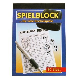 Spielblock für Knobelspiele 80 Blatt Din A6 von Global Partner