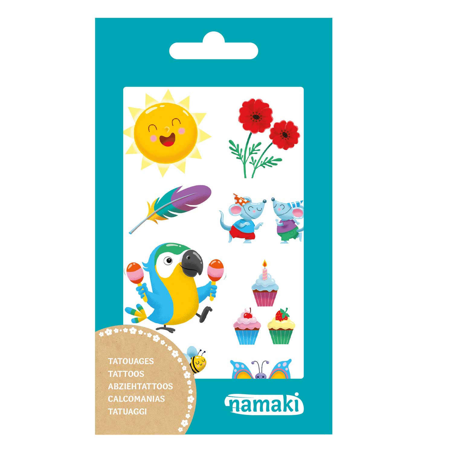 namaki - Kinder Abziehtattoos Rainbow von namaki