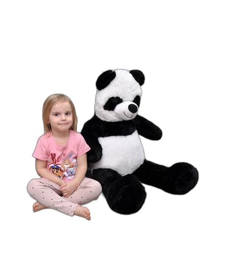 nana shop Teddybär, XXL Kuschelbär, 120cm groß Plüschbär, Stofftier Plüschtier, Kuscheltier, Panda von nana shop