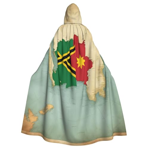 Vanuatu In Australien Print Unisex Kapuzenumhang Erwachsene Cosplay Kostüm Umhang Kapuze Robe für Halloween Partys von nanger