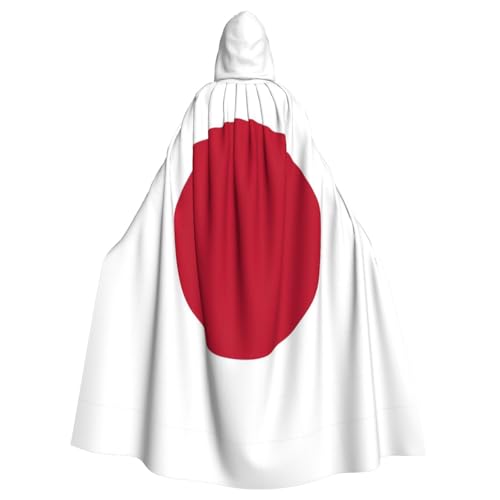 nanger Kapuzenumhang mit japanischer Flagge, Unisex, Cosplay-Kostüm, Umhang für Halloween-Partys von nanger