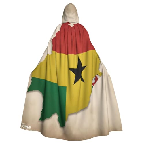 nanger Sao Tome und Principe-Flagge, Map04-Druck, Unisex, Kapuzenumhang, Erwachsenenkostüm, Umhang, Kapuze, Robe für Halloween-Partys von nanger