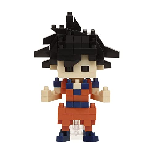 NANOBLOCKS Bandai - Nanoblock - Son Goku - Dragon Ball Z - Mini-Bausteinfigur - Konstruktionsspiel - Bausatz für Manga-Pixel-Figur - NBDB001 von nanoblock