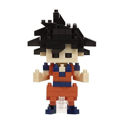 Bandai - Nanoblock - Son Goku - Dragon Ball Z - Mini-Bausteinfigur - Konstruktionsspiel - Bausatz für Manga-Pixel-Figur - NBDB001 von nanoblock
