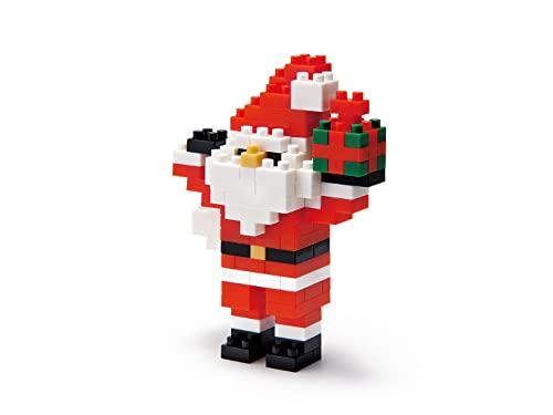 Nanoblock 58514195 - Weihnachtsmann, 3D-Puzzle, Mini Collection, Schwierigkeitsstufe 1, leicht, 140 Teile von nanoblock