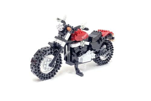 Nanoblock Klemmbaustein Set Sights to See Motorrad 570 Teile, Geschicklichkeitslevel 4, NBH-219, Mittel von nanoblock