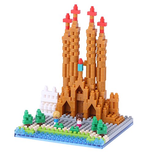 Nanoblock - Sagrada Familia - 3D Puzzle Set von Micro Blocks Constructions - Barcelona Modell - 3D Konstruktion - 2660 Teile von nanoblock