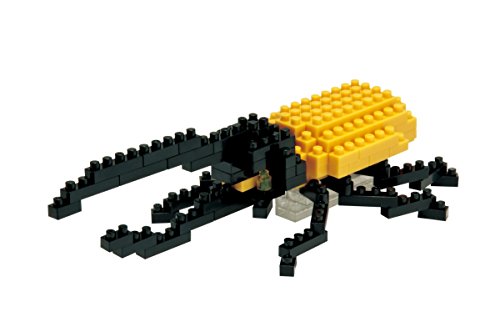 nanoblock IST-001 Minibaustein 3D-Puzzle - Hercules Beetle / Herkuleskäfer, 110 Teile, Schwierigkeitsstufe 2, mittel von nanoblock