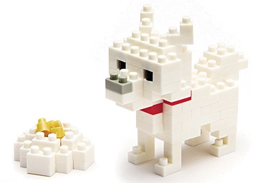 nanoblock NBC-005 - Hokkaido Dog, Minibaustein 3D-Puzzle, Mini Collection Serie, 110 Teile, Schwierigkeitsstufe 2, mittel von nanoblock