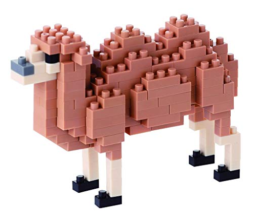 nanoblock NBC-139 - Bactrian Camel, zweihöckriges Kamel, Minibaustein, 3D-Puzzle, Mini Collection Serie, 160 Teile, Schwierigkeitsstufe 2, mittel von nanoblock