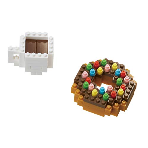 nanoblock NBC246 Donut and Coffee Toy, Multi-Colour von nanoblock