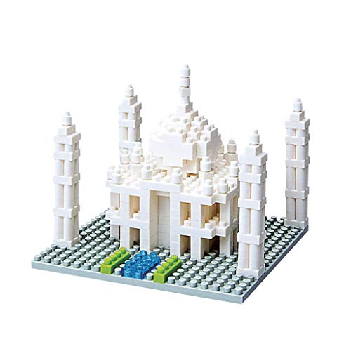 nanoblock NBH-008 - Taj Mahal, Minibaustein 3D-Puzzle, Sights to See Serie, 420 Teile, Schwierigkeitsstufe 2, mittel von nanoblock