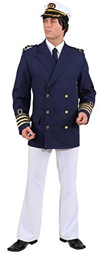 O7167-50-52 blau Herren Admiralsjacke Marinekostüm Gr.50-52 von narrenkiste