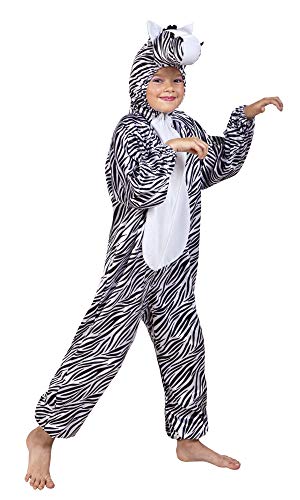 narrenkiste B88052-140 Kinder Mädchen Junge Zebra Overall-Kostüm bis max.140 cm Körpergröße von narrenkiste