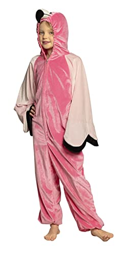 narrenkiste B88068-140 pink-rosa Kinder Mädchen Junge Flamingo Kostüm-Overall bis max.140 cm Körpergröße von narrenkiste