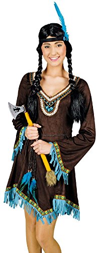 narrenkiste K31250688-44-46 Damen Indianer Kostüm-Kleid Gr.44-46 von narrenkiste