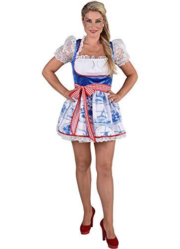 narrenkiste M210135-S delfsblau Damen Holländerin Hollandkostüm Hollandkleid Gr.S von narrenkiste