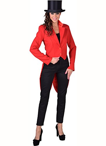 narrenkiste M212127-7-XL rot Damen Party Theater Frack Cabaret mit Futter Gr.XL von narrenkiste