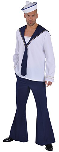 narrenkiste M212209-XL Herren Matrosen-Mariene Kostüm-Uniform Gr.XL von narrenkiste