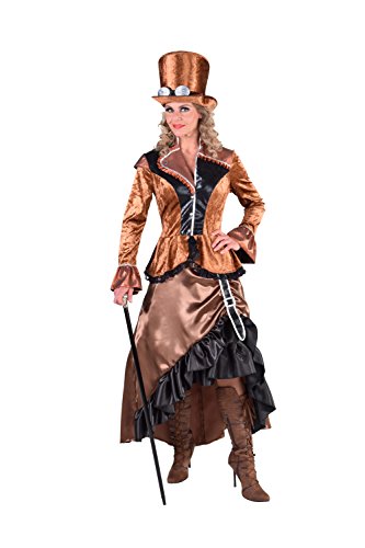 narrenkiste M217114-XL Damen Steampunk Kostüm-Kleid Bronze-braun Gr.XL narrenkiste M217114-XL Damen Steampunk Kostüm-Kleid Bronze-braun Gr.XL von narrenkiste