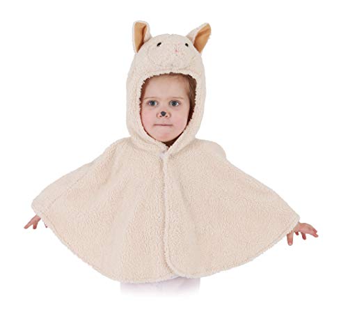 narrenkiste O5087-104 beige Kinder Mädchen Junge Schaf Schafcape Lamm Kostüm Gr.104 von narrenkiste