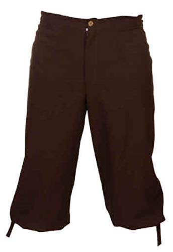 narrenkiste O7322-54-56 braun Herren Kniebundhose Mittelalter-Pirat Gr.54-56 von narrenkiste