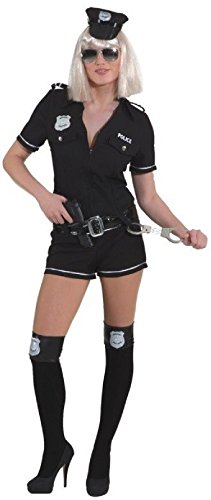 narrenkiste O9657-36 schwarz Polizei Lady Police Overall Gr.36 von narrenkiste