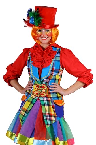 narrenkiste T3027-L Mehrfarbig Damen Clown Weste Gr.L=42 von narrenkiste