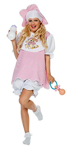 narrenkiste W4587-38 rosa-weiß Damen Baby Girl Pyjama Kostüm Gr.38 von narrenkiste