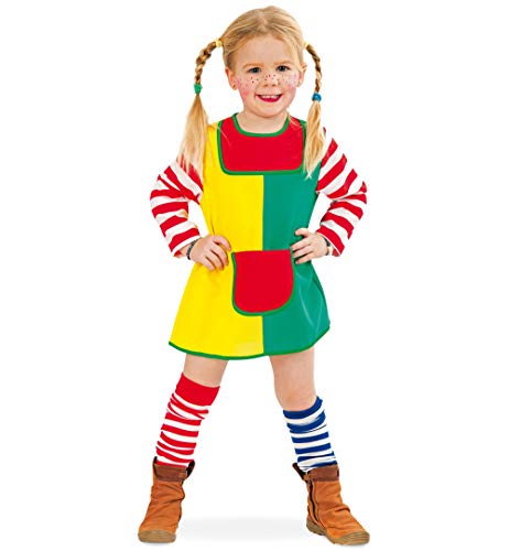 narrenwelt Karlinchen Kleid 1tlg. Baby Kleinkind Fasching Kinder - Kostüm Babykostüm Kinderkostüm Gr 98 von narrenwelt