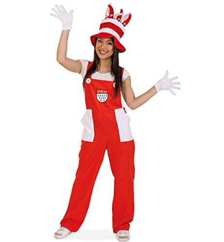 narrenwelt Kostüm Latzhose Köln rot mit Köln Wappen Latzehose Gr. L Karneval Motto Party Unisex narrenwelt Kostüm Latzhose Köln rot mit Köln Wappen Latzehose Gr. L Karneval Motto Party Unisex von narrenwelt