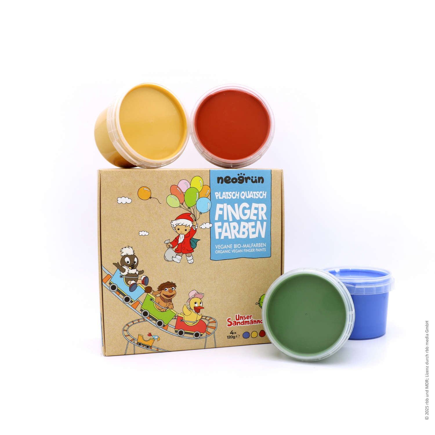 neogrün - Bio Fingerfarben 4er Set "Platsch Quatsch" neogrün - Bio Fingerfarben 4er Set "Platsch Quatsch" von neogrün