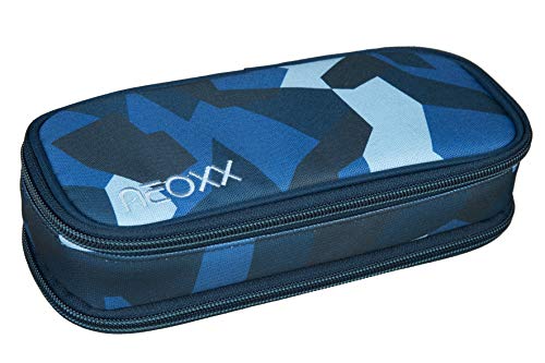 neoxx - Catch Schlamperbox Camo Nation - Schlampermäppchen für Schulkinder mit stylischem Design - Federmäppchen mit Zwei Reißverschlussfächern von neoxx