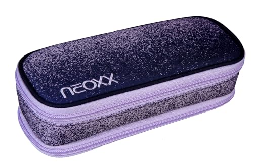 neoxx - Catch Schlamperbox Glitterally Perfect - Schlampermäppchen für Schulkinder mit stylischem Design - Federmäppchen mit Zwei Reißverschlussfächern von neoxx