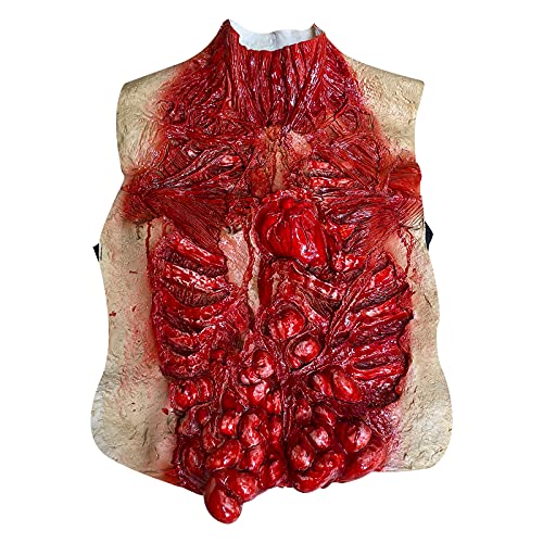 nezababy Gruselige Blutige Zombie Dekoration Gruselige Horror Cosplay Requisite Horror Brust Requisiten Maskerade Halloween von nezababy