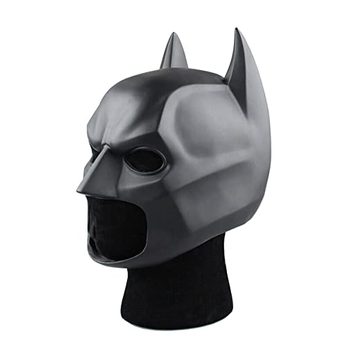 nezababy Herren Superheld Bat Maske Ritter Vollkopf Helm Superheld Kopfbedeckung Halloween Kostüm Zubehör Masque Dress up Requisiten (Schwarz-B) von nezababy