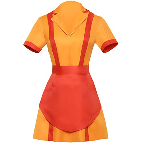 nezababy Kellnerin Kostüm, Kellnerin Schürze, Dienstmädchen Kostüm für Damen, Kellnerschürzen, Weihnachtskleid, Halloween Cosplay Outfits von nezababy