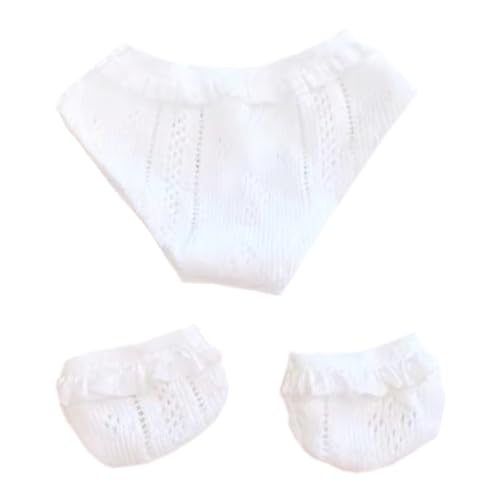 niannyyhouse 10 cm ~ 15 cm 20 cm Plüschpuppenkleidung, Socken, Höschen, weiches gefülltes Plüschtier zum Verkleiden (weiß, 10 cm ~ 15 cm) von niannyyhouse