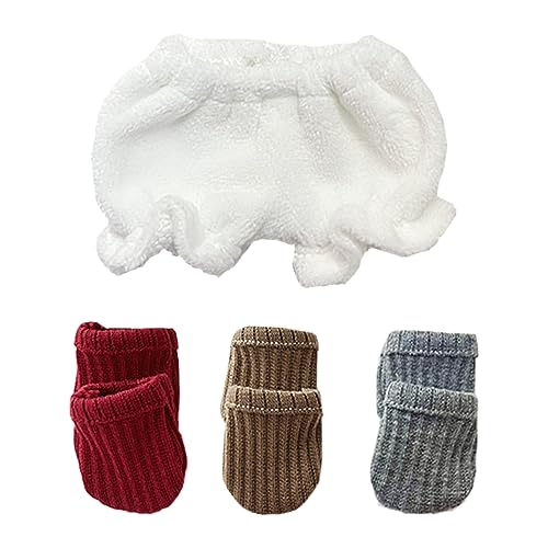 niannyyhouse 15 cm 20 cm Plüschpuppenkleidung, Shorts, verdickte Leggings, gerippte Socken, weiches gefülltes Plüschtier (a1, 20 cm) von niannyyhouse