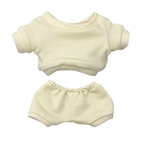 niannyyhouse 20 cm Plüsch-Puppenkleidung, Sportbekleidung, Anzüge, Sweatshirts, Hosen, Puppenkleidung, (Beige, 20 cm) von niannyyhouse