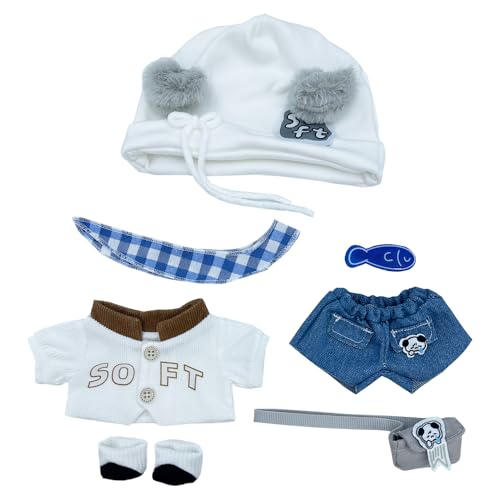 niannyyhouse 20 cm Plüschpuppe, Kleidung, Hut, Schal, Mantel, Jeans, Schuhe, Rucksack, Zubehör, Milch, Hundeanzug, 20,3 cm Puppenverkleidung niannyyhouse 20 cm Plüschpuppe, Kleidung, Hut, Schal, Mantel, Jeans, Schuhe, Rucksack, Zubehör, Milch, Hundeanzug, 20,3 cm Puppenverkleidung von niannyyhouse