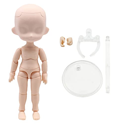 niannyyhouse DOD 13 cm Puppen-Actionfiguren, Körper, geeignet für Obitsu 11, GSC, 1/12 BJD-Puppen, Kopfverkleidung, Pfirsichrosa, Standardpaket B) von niannyyhouse